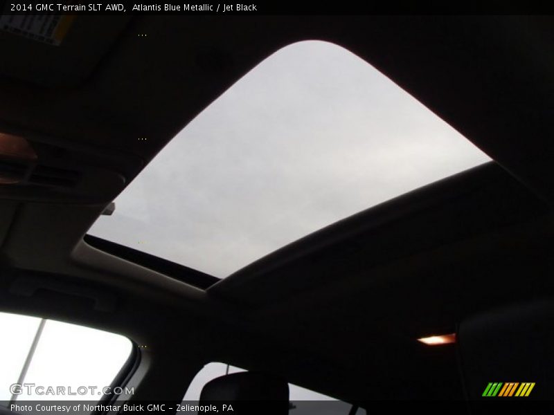 Atlantis Blue Metallic / Jet Black 2014 GMC Terrain SLT AWD