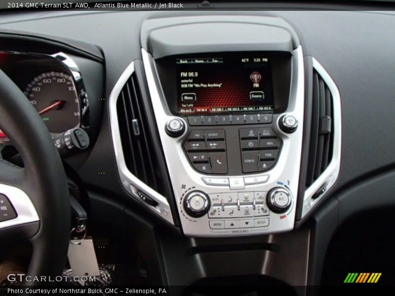 Atlantis Blue Metallic / Jet Black 2014 GMC Terrain SLT AWD