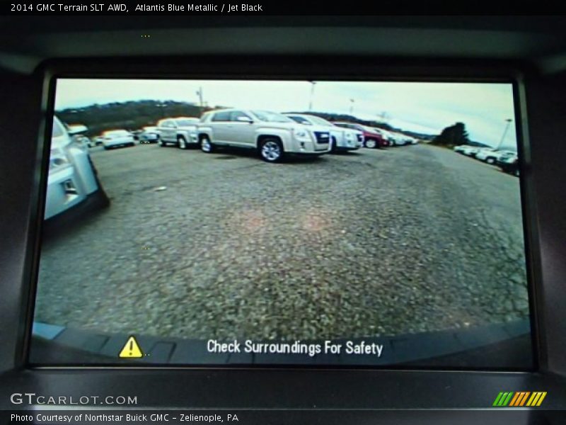 Atlantis Blue Metallic / Jet Black 2014 GMC Terrain SLT AWD