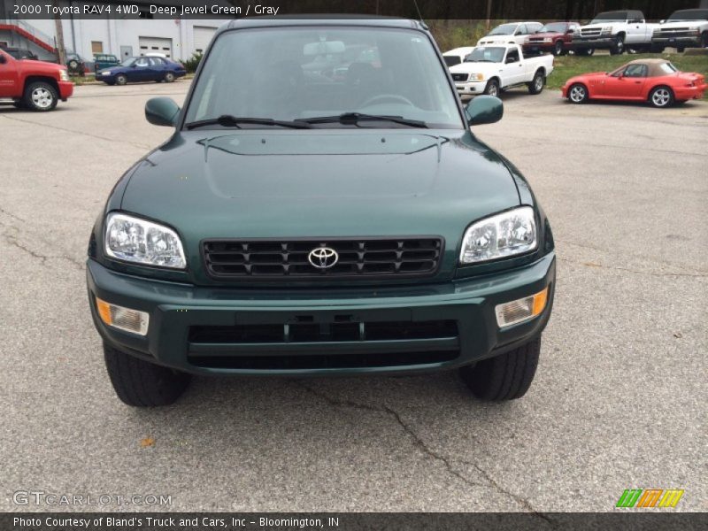 Deep Jewel Green / Gray 2000 Toyota RAV4 4WD