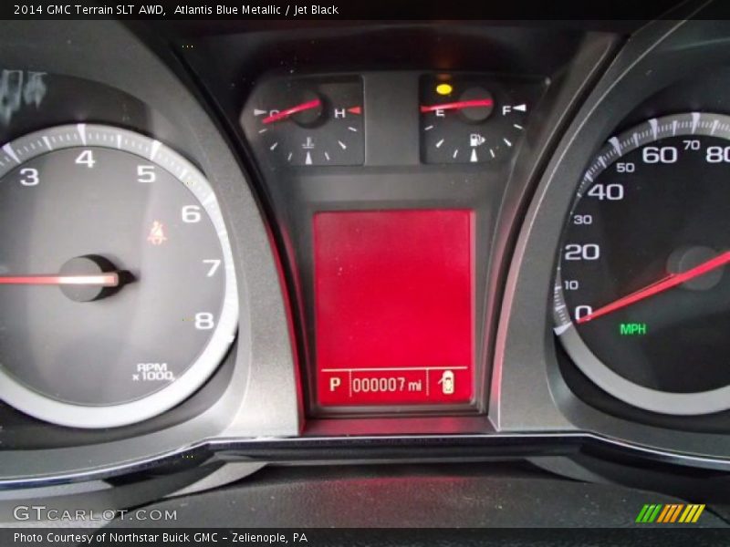 Atlantis Blue Metallic / Jet Black 2014 GMC Terrain SLT AWD