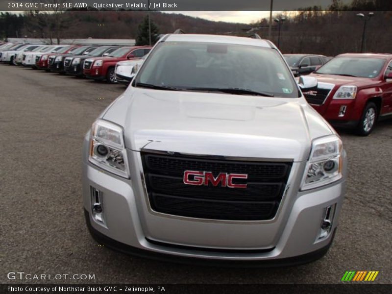 Quicksilver Metallic / Jet Black 2014 GMC Terrain SLE AWD