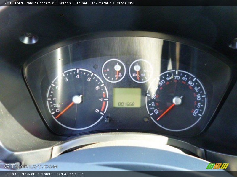 Panther Black Metallic / Dark Gray 2013 Ford Transit Connect XLT Wagon