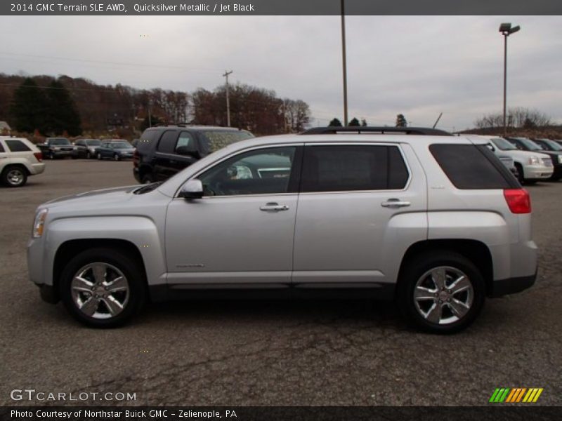 Quicksilver Metallic / Jet Black 2014 GMC Terrain SLE AWD