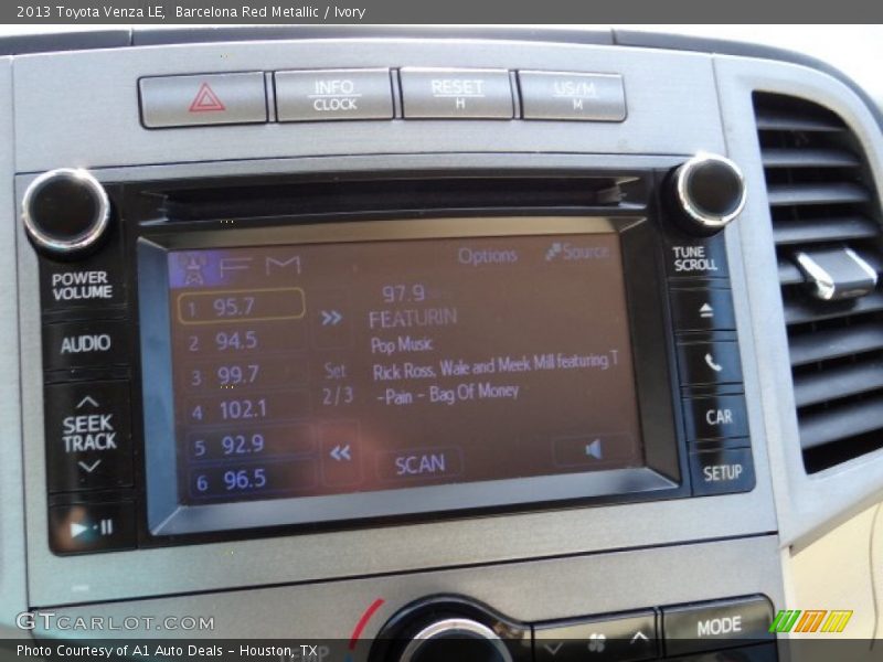Barcelona Red Metallic / Ivory 2013 Toyota Venza LE