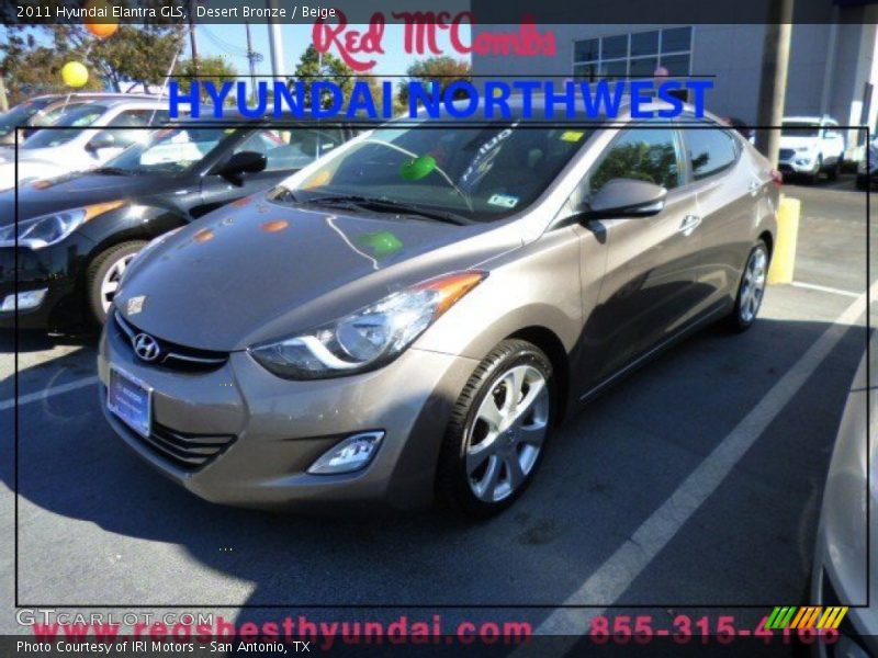 Desert Bronze / Beige 2011 Hyundai Elantra GLS