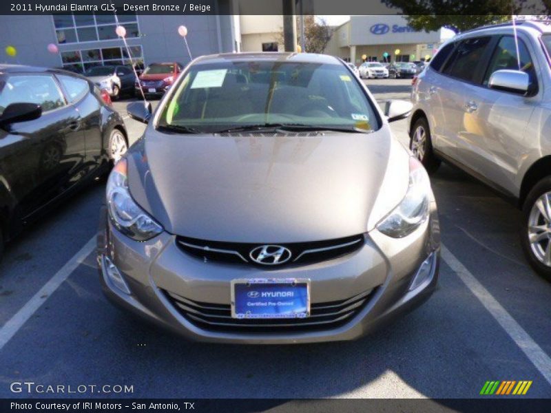 Desert Bronze / Beige 2011 Hyundai Elantra GLS