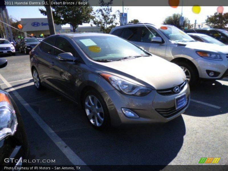 Desert Bronze / Beige 2011 Hyundai Elantra GLS