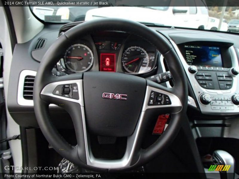 Quicksilver Metallic / Jet Black 2014 GMC Terrain SLE AWD