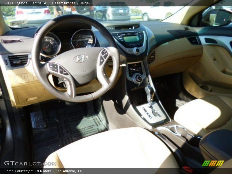 Desert Bronze / Beige 2011 Hyundai Elantra GLS