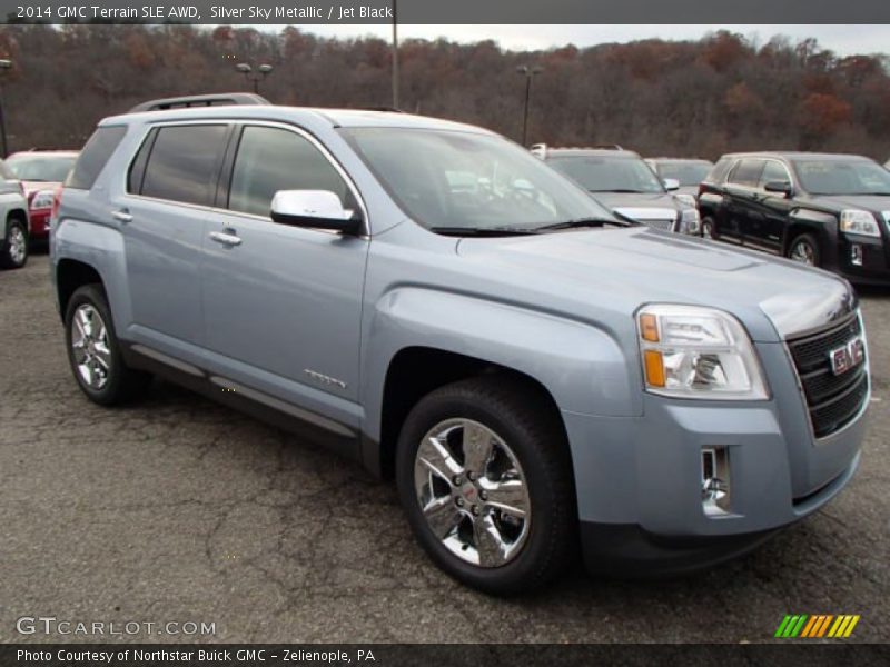 Silver Sky Metallic / Jet Black 2014 GMC Terrain SLE AWD