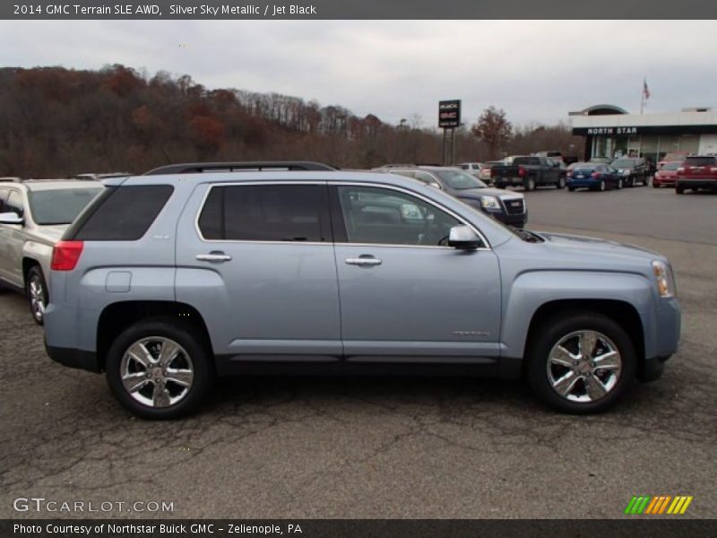 Silver Sky Metallic / Jet Black 2014 GMC Terrain SLE AWD
