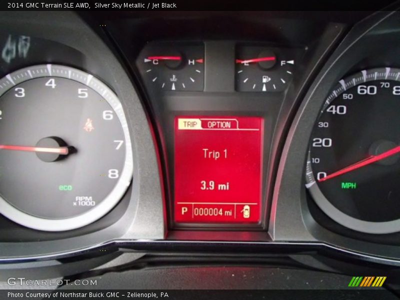 Silver Sky Metallic / Jet Black 2014 GMC Terrain SLE AWD