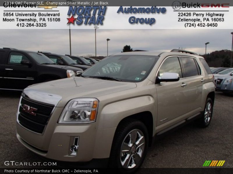 Champagne Silver Metallic / Jet Black 2014 GMC Terrain SLE
