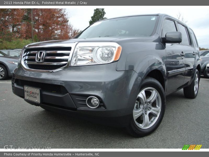 Polished Metal Metallic / Gray 2013 Honda Pilot EX-L