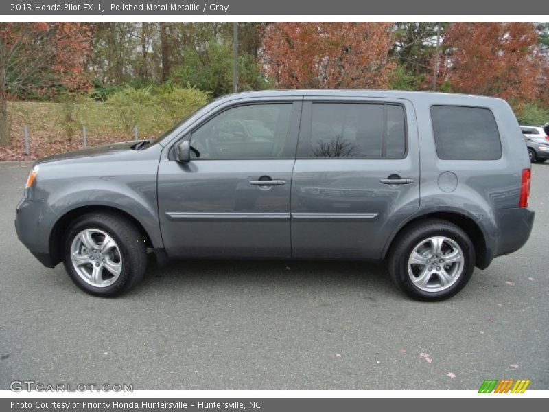 Polished Metal Metallic / Gray 2013 Honda Pilot EX-L