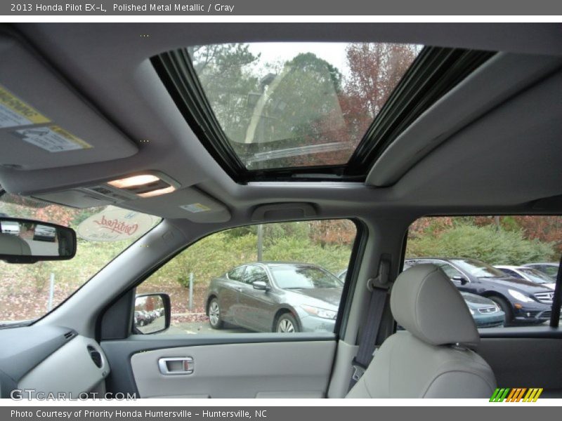 Polished Metal Metallic / Gray 2013 Honda Pilot EX-L