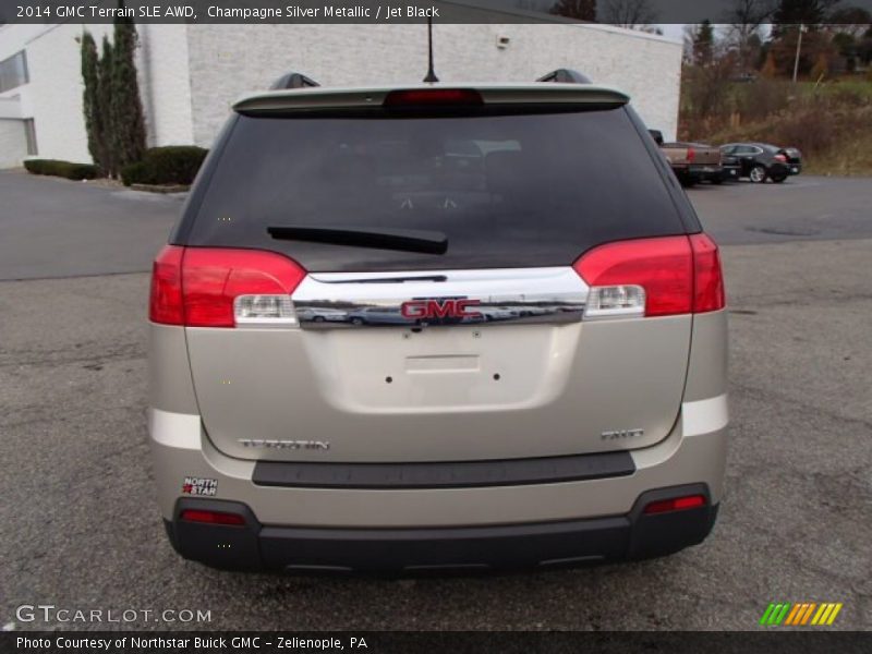 Champagne Silver Metallic / Jet Black 2014 GMC Terrain SLE AWD