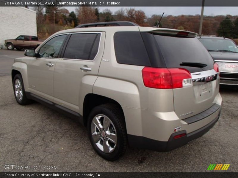 Champagne Silver Metallic / Jet Black 2014 GMC Terrain SLE AWD
