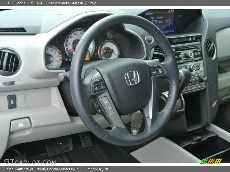Polished Metal Metallic / Gray 2013 Honda Pilot EX-L