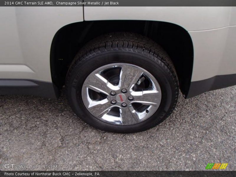 Champagne Silver Metallic / Jet Black 2014 GMC Terrain SLE AWD