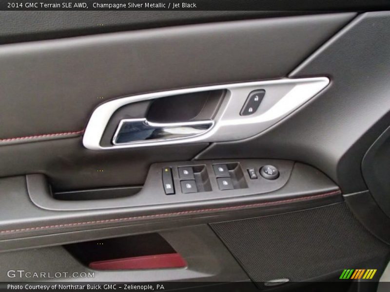 Champagne Silver Metallic / Jet Black 2014 GMC Terrain SLE AWD