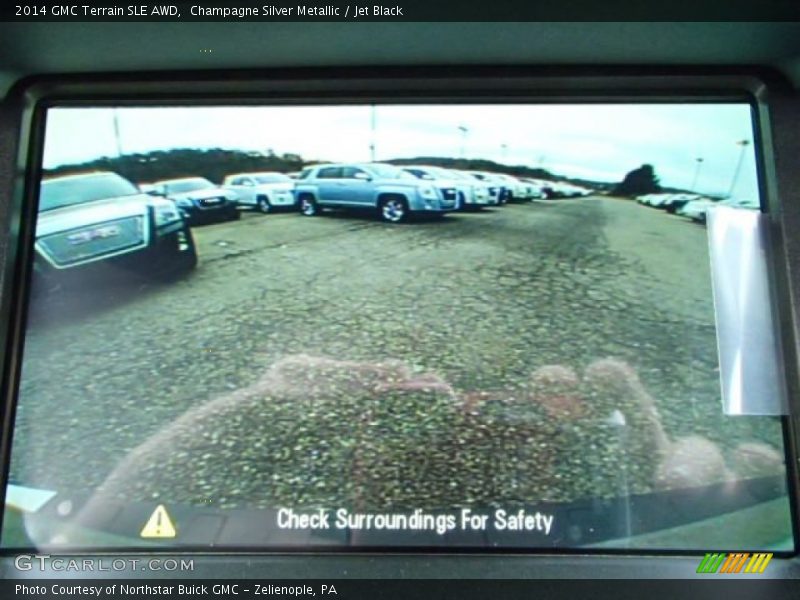Champagne Silver Metallic / Jet Black 2014 GMC Terrain SLE AWD