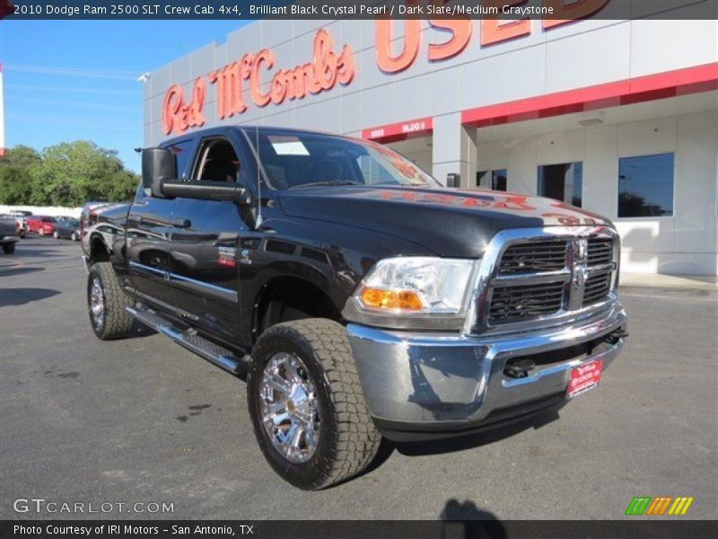 Brilliant Black Crystal Pearl / Dark Slate/Medium Graystone 2010 Dodge Ram 2500 SLT Crew Cab 4x4