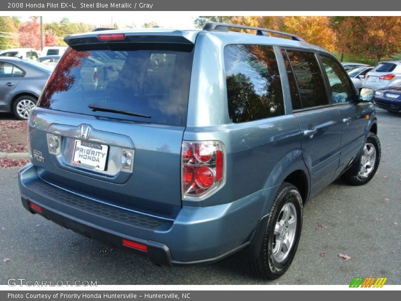 Steel Blue Metallic / Gray 2008 Honda Pilot EX-L