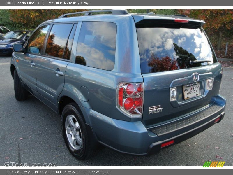 Steel Blue Metallic / Gray 2008 Honda Pilot EX-L