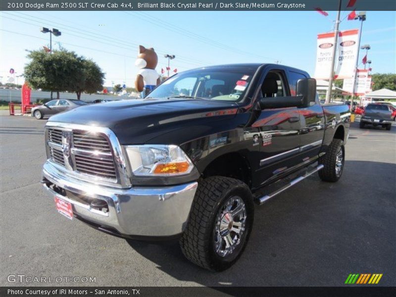 Brilliant Black Crystal Pearl / Dark Slate/Medium Graystone 2010 Dodge Ram 2500 SLT Crew Cab 4x4