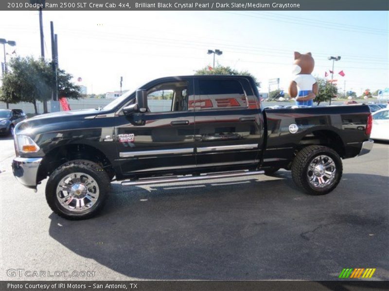 Brilliant Black Crystal Pearl / Dark Slate/Medium Graystone 2010 Dodge Ram 2500 SLT Crew Cab 4x4