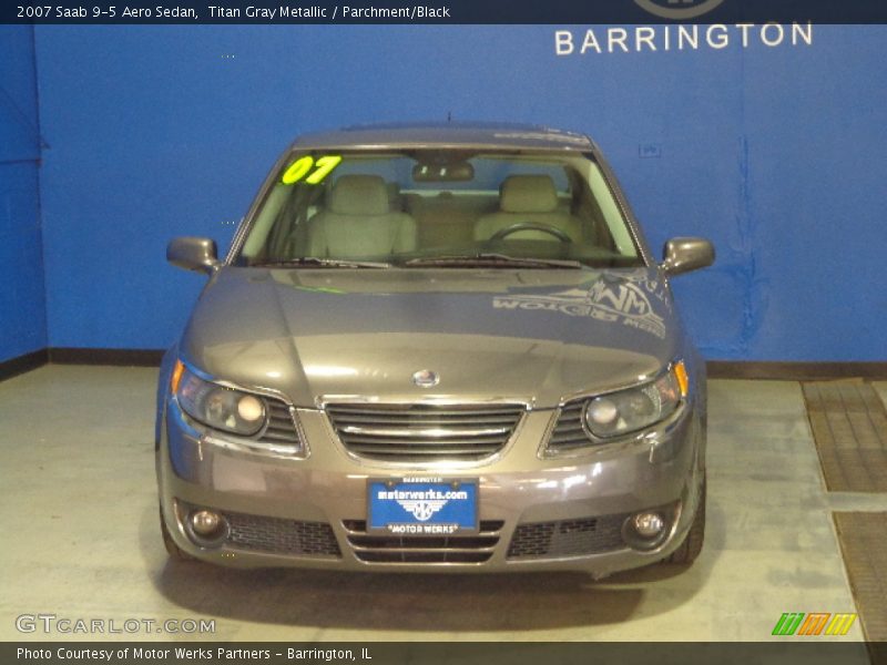 Titan Gray Metallic / Parchment/Black 2007 Saab 9-5 Aero Sedan