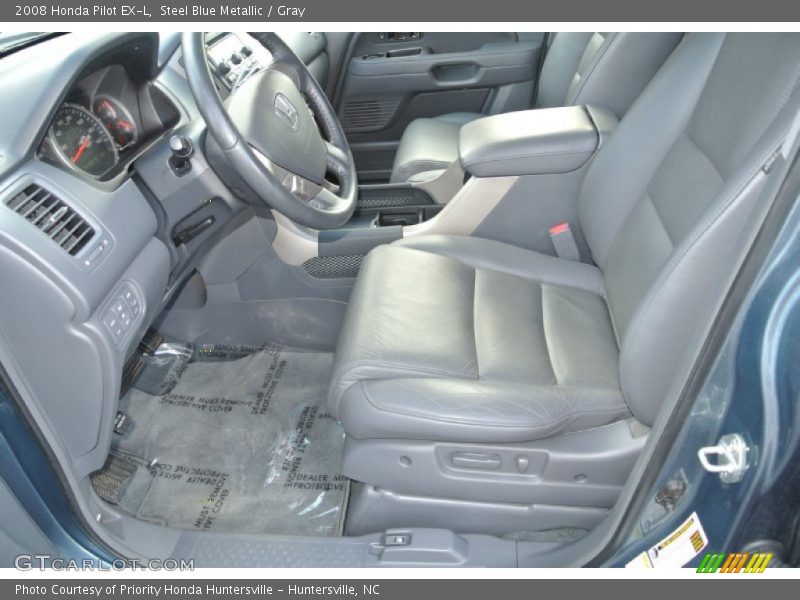 Steel Blue Metallic / Gray 2008 Honda Pilot EX-L
