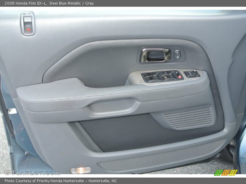 Steel Blue Metallic / Gray 2008 Honda Pilot EX-L