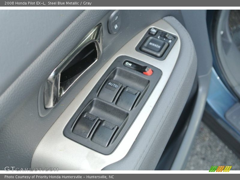 Steel Blue Metallic / Gray 2008 Honda Pilot EX-L