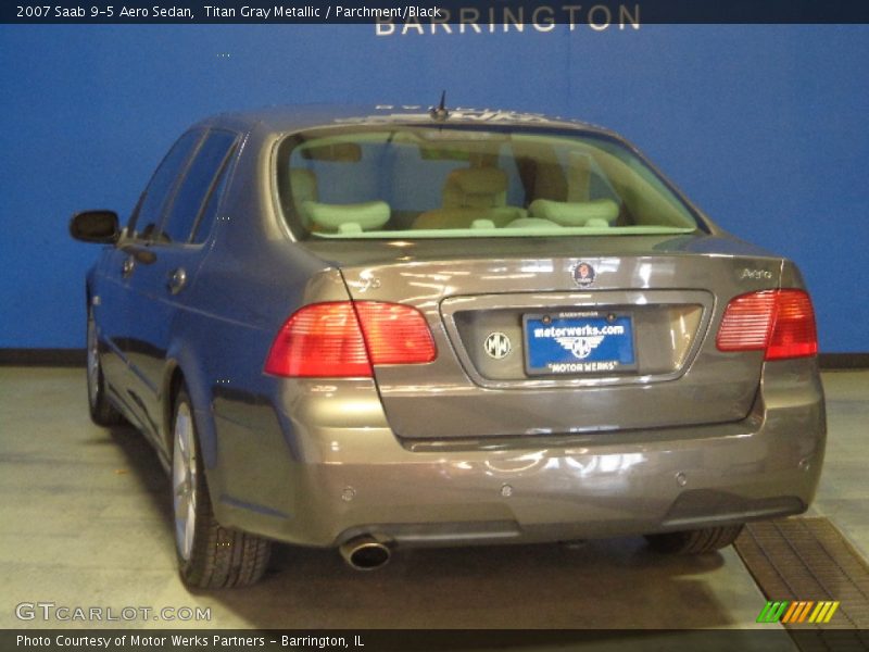 Titan Gray Metallic / Parchment/Black 2007 Saab 9-5 Aero Sedan