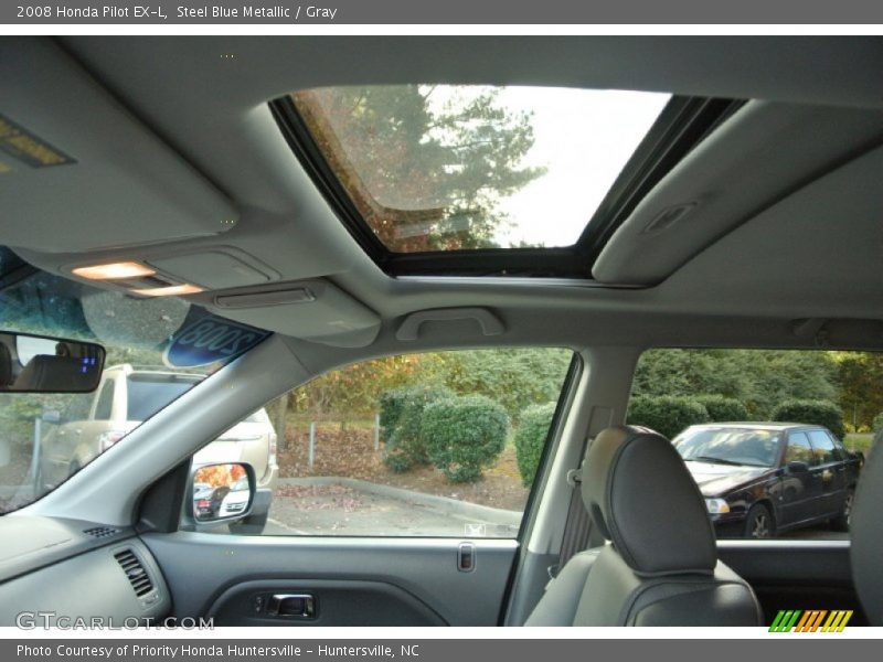 Steel Blue Metallic / Gray 2008 Honda Pilot EX-L