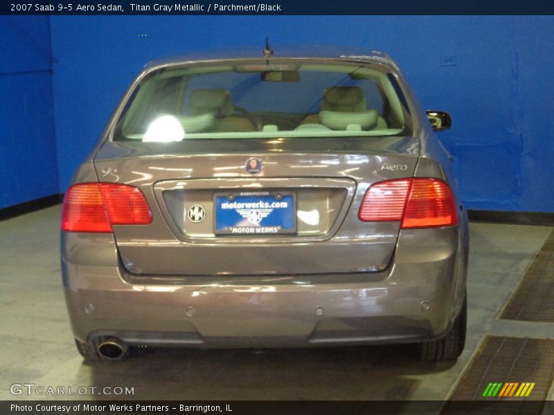 Titan Gray Metallic / Parchment/Black 2007 Saab 9-5 Aero Sedan