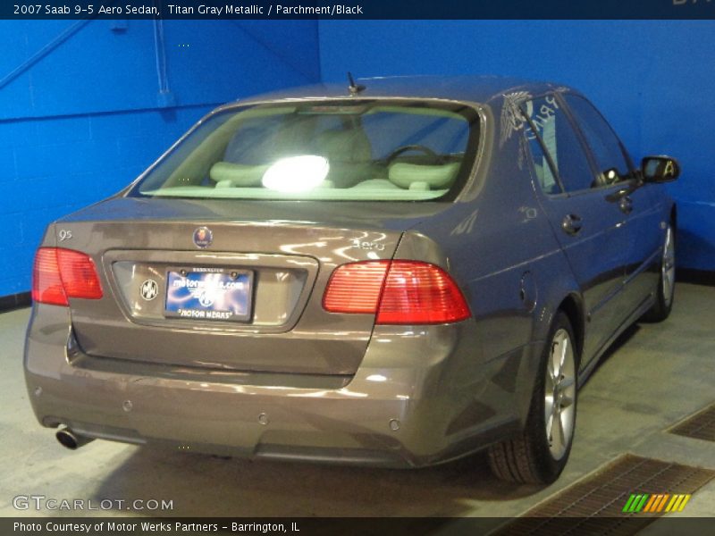 Titan Gray Metallic / Parchment/Black 2007 Saab 9-5 Aero Sedan