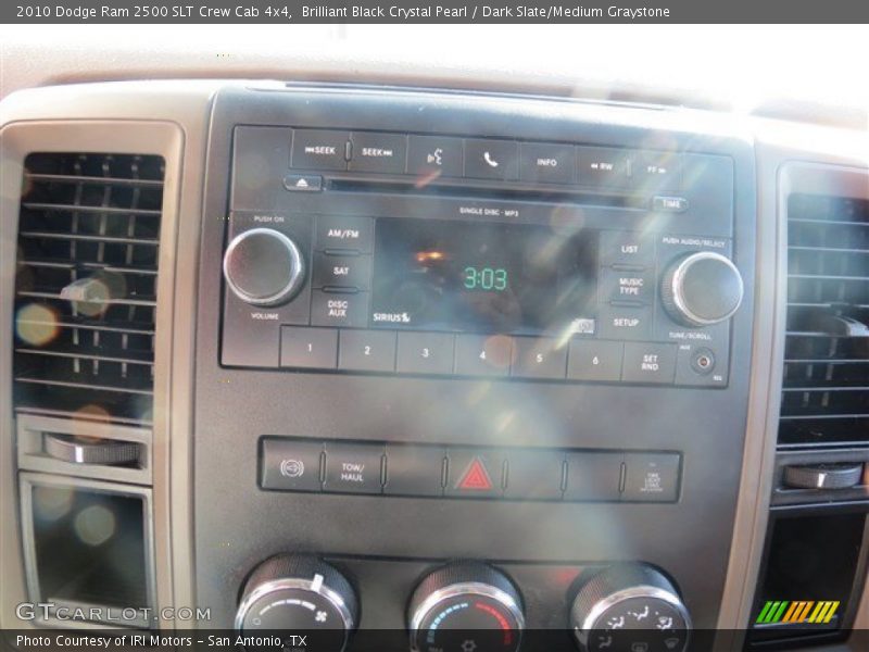 Brilliant Black Crystal Pearl / Dark Slate/Medium Graystone 2010 Dodge Ram 2500 SLT Crew Cab 4x4