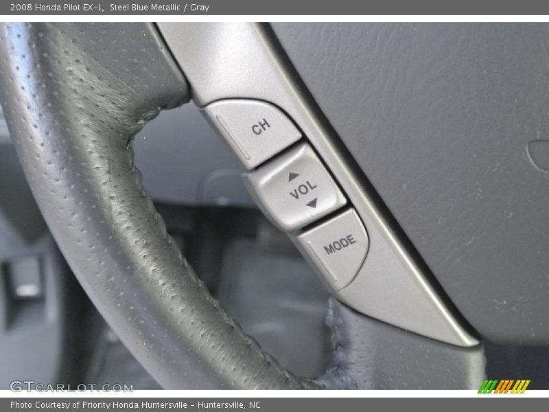 Steel Blue Metallic / Gray 2008 Honda Pilot EX-L