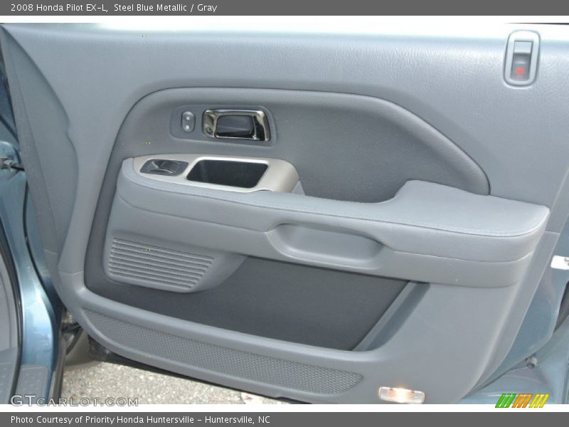 Steel Blue Metallic / Gray 2008 Honda Pilot EX-L