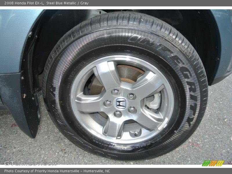 Steel Blue Metallic / Gray 2008 Honda Pilot EX-L