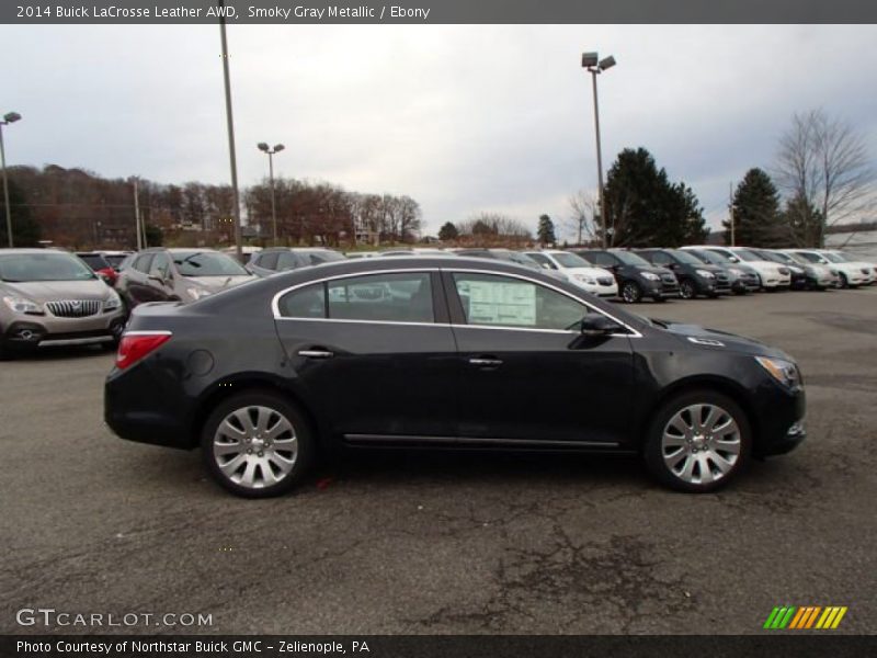 Smoky Gray Metallic / Ebony 2014 Buick LaCrosse Leather AWD