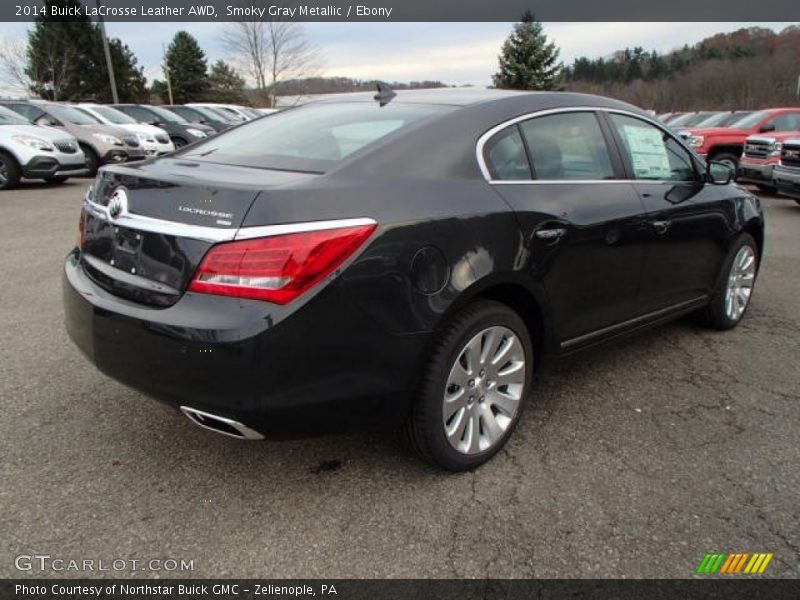 Smoky Gray Metallic / Ebony 2014 Buick LaCrosse Leather AWD