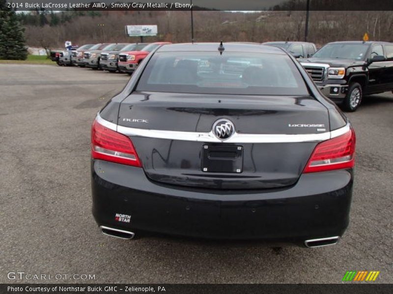 Smoky Gray Metallic / Ebony 2014 Buick LaCrosse Leather AWD