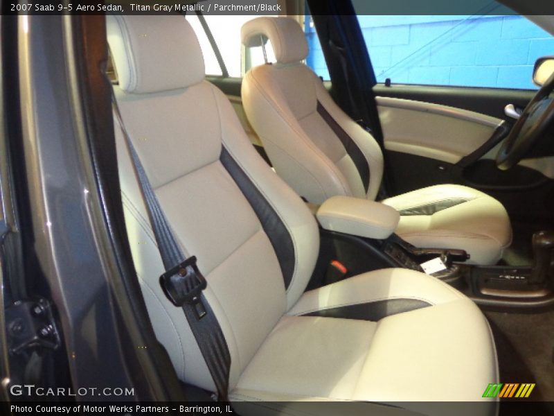 Titan Gray Metallic / Parchment/Black 2007 Saab 9-5 Aero Sedan