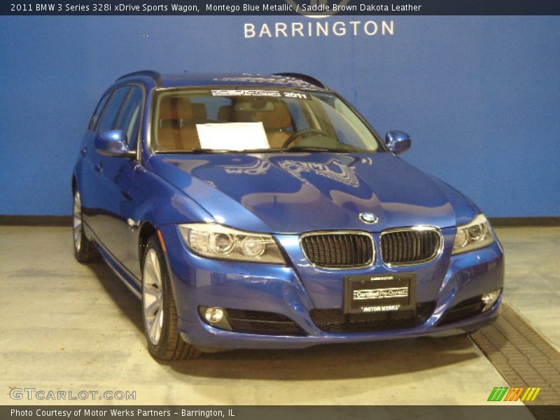 Montego Blue Metallic / Saddle Brown Dakota Leather 2011 BMW 3 Series 328i xDrive Sports Wagon