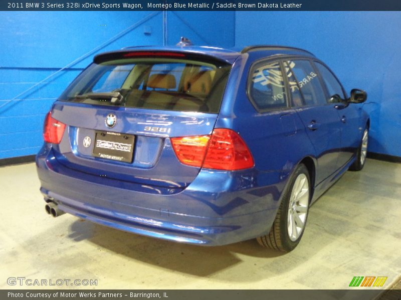 Montego Blue Metallic / Saddle Brown Dakota Leather 2011 BMW 3 Series 328i xDrive Sports Wagon